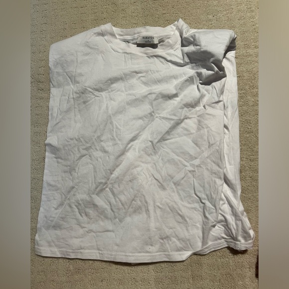 babaton shoulder pad white muscle tank - Picture 1 of 3